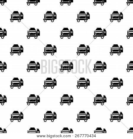 Concrete Mixer Pattern Vector Seamless Repeating For Any Web Design