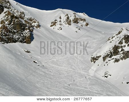Zima w Alpach Szwajcarskich (Scuol, Szwajcaria)
