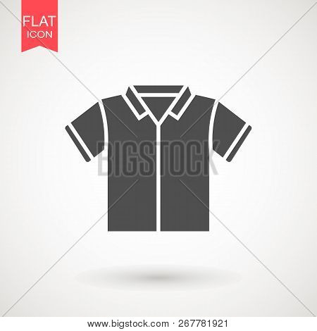 Shirt Icon. Tshirt Flat Design. T Shirt Wear Fashion. Stock Vector Illustration Flat Design Style