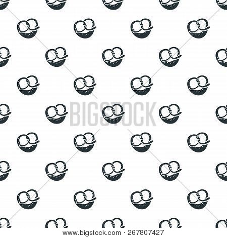 German Pretzel Pattern Seamless Repeat Background For Any Web Design