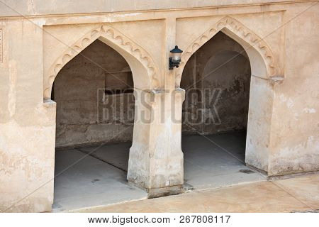 Wall decoration and design at Shaikh Isa bin Ali House in Al Muharraq Bahrain 