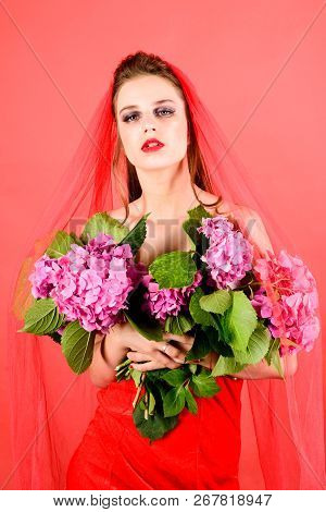 Woman With Fashion Makeup. Fashion Portrait Of Woman. Beauty Salon And Hairdresser. Makeup Cosmetics