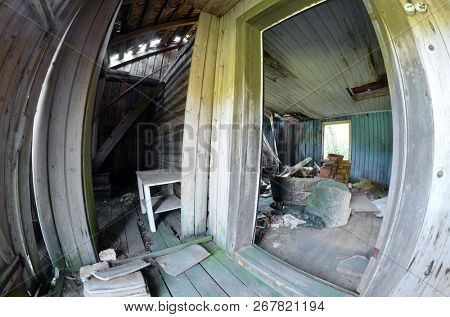 Abandoned wooden building in Norway