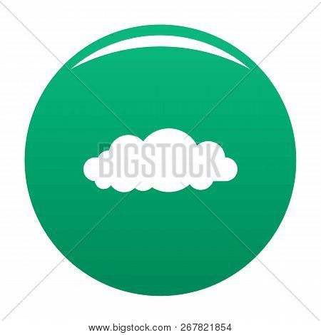 Altocumulus Icon. Simple Illustration Of Altocumulus Vector Icon For Any Design Green
