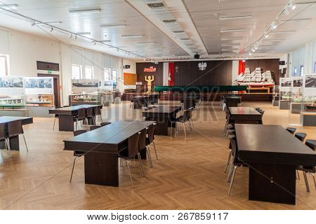 Gdansk, Poland - September 1, 2016: Interior Of A Museum In Gdansk Shipyard, Place Of 1980s Strikes