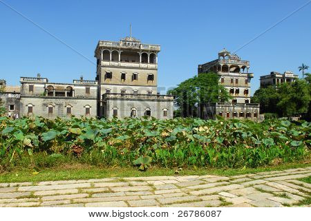 Le antiche architetture di KaiPing in Cina.