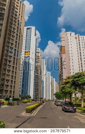 Kolkata, India - October 31, 2016: Residential Buildings Of Uniworld City Complex In Kolkata, India