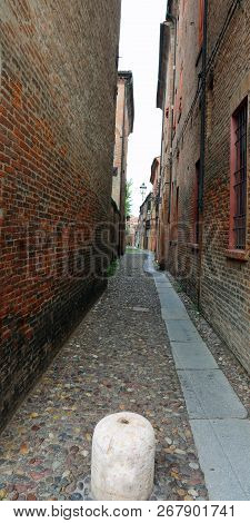 Very Narrow And Ancient Road In A Medieval Village