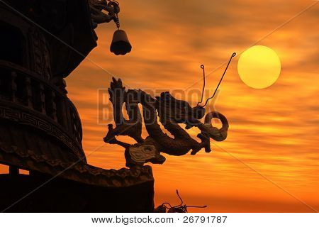 Chinesische Drache Dach