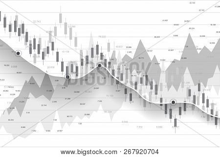 Stock Market And Exchange. Business Candle Stick Graph Chart Of Stock Market Investment Trading. Sto