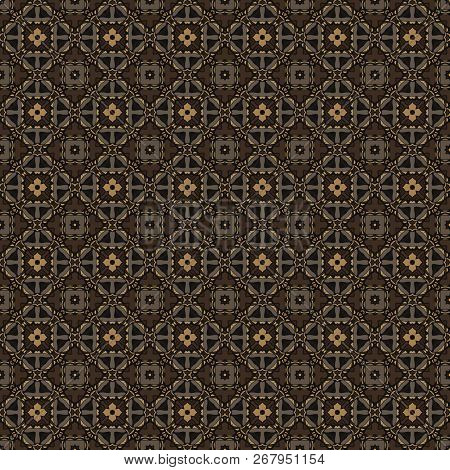Bright Color Abstract Geometric Pattern, Vector Seamless