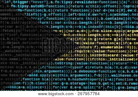 Bahamas Flag  Is Depicted On The Screen With The Program Code. The Concept Of Modern Technology And 