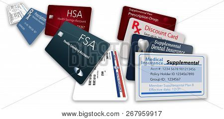 Credit Cards Are Seen Here Floating And Flying In The Sky. This Is An Illustration.
