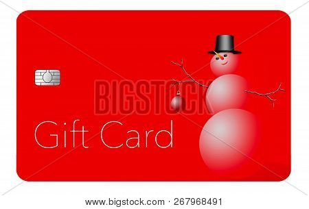 This Is A Holiday Season Gift Card With A Christmas, Winter, Design. It Is A Pre-paid Card That Can 
