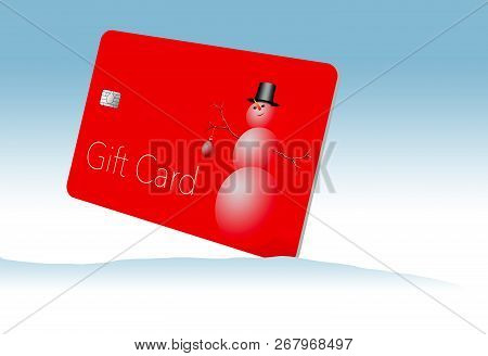 This Is A Holiday Season Gift Card With A Christmas, Winter, Design. It Is A Pre-paid Card That Can 