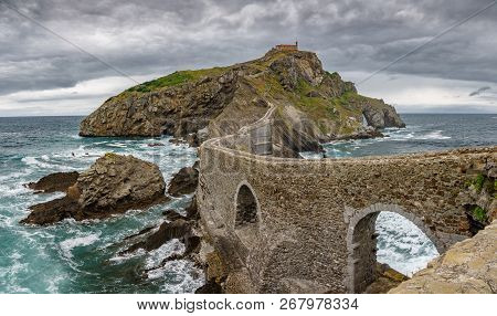 Huge Panorama Of San Juan De Gaztelugatxe