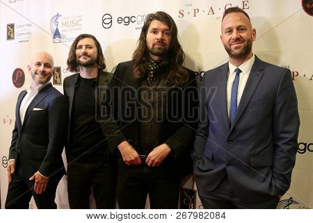 WESTBURY, NY - NOV 8: Taking Back Sunday attends the 2018 Long Island Music Hall of Fame ceremony at The Space at Westbury on November 8, 2018 in Westbury, New York.