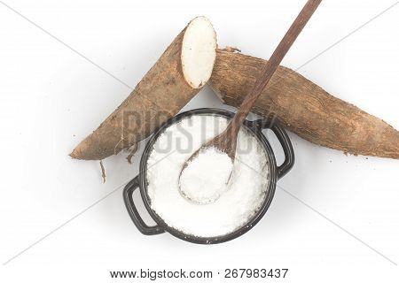 Polvilho Azedo In A Bowl. A Kind Of Cassava Flour