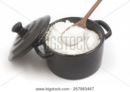 Polvilho Azedo In A Bowl. A Kind Of Cassava Flour