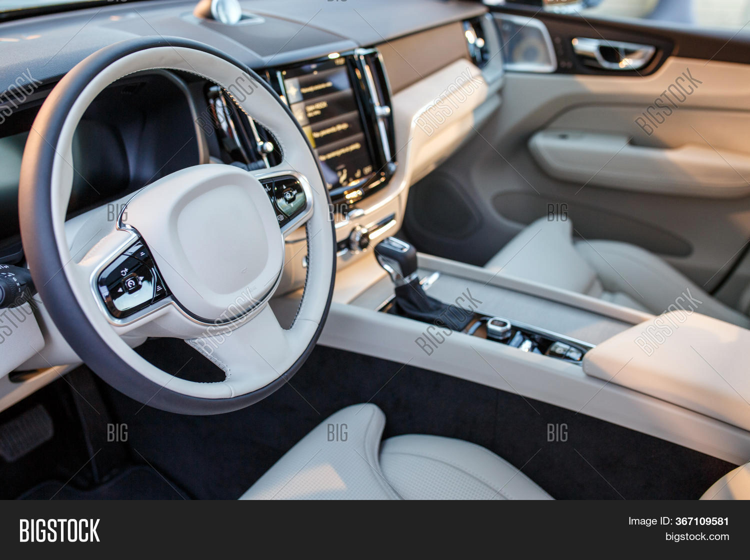 White Leather Interior Image & Photo (Free Trial) Bigstock