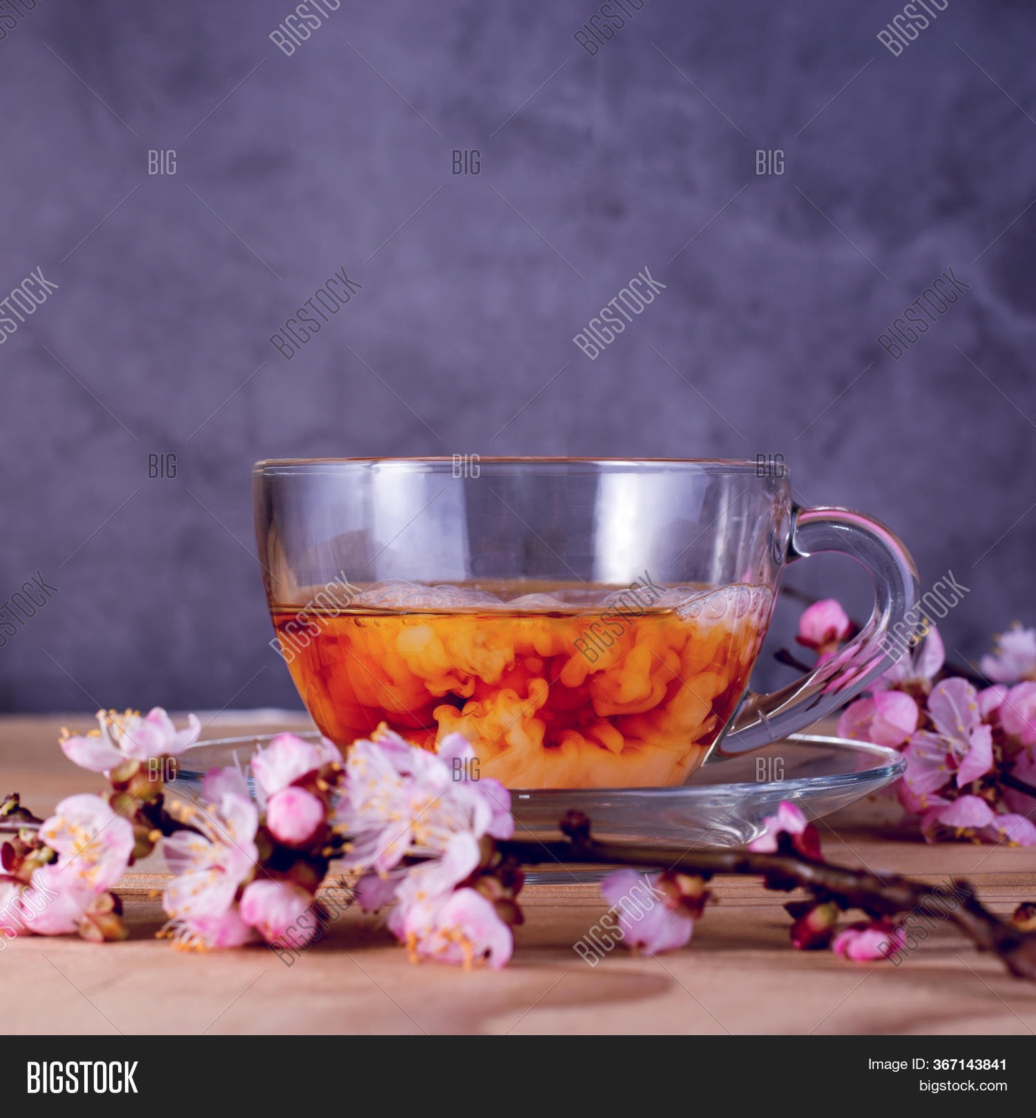 Glass Cup Tea Milk Image & Photo (Free Trial) Bigstock