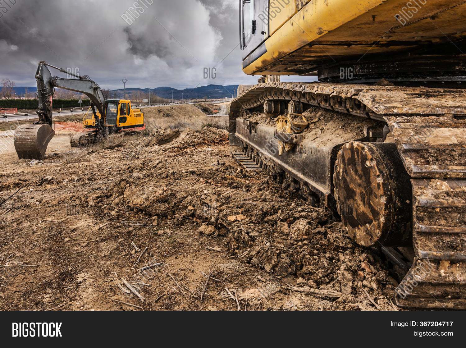 Detail Chain Excavator Image & Photo (Free Trial) Bigstock