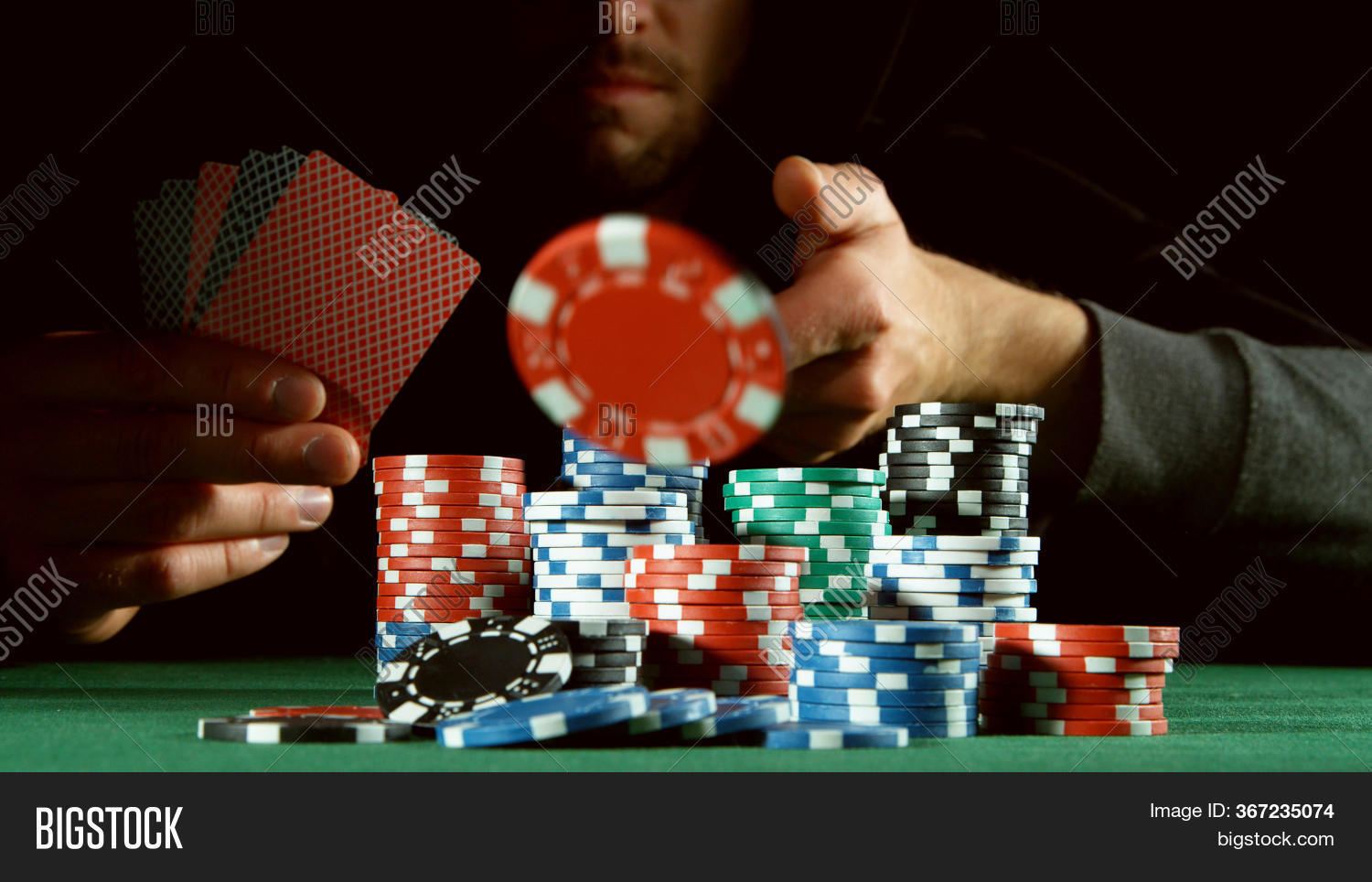 Poker Player Throwing Image & Photo (Free Trial) Bigstock
