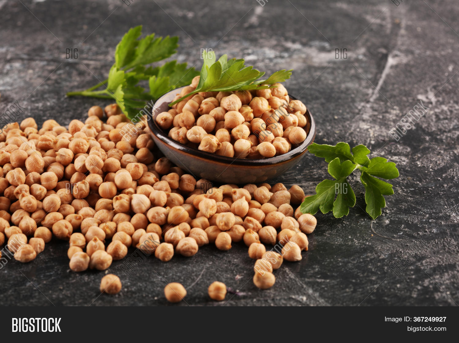 Raw Chickpeas On Bowl Image & Photo (Free Trial) Bigstock