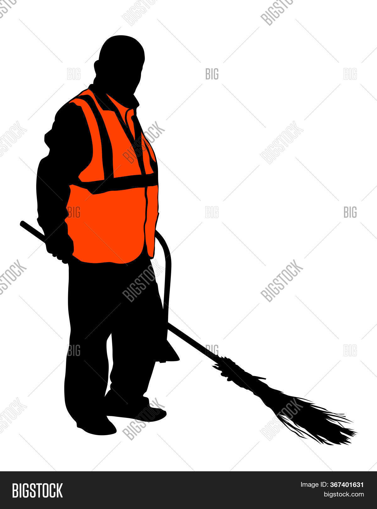 Janitor Signal Vest Image & Photo (Free Trial) | Bigstock