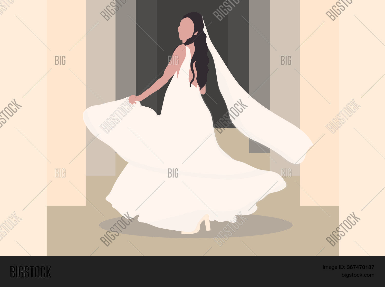 Bride Veil Wedding Vector & Photo (Free Trial) | Bigstock