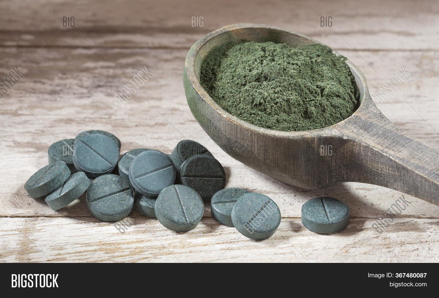 Spirulina Powder Pills Image & Photo (Free Trial) Bigstock