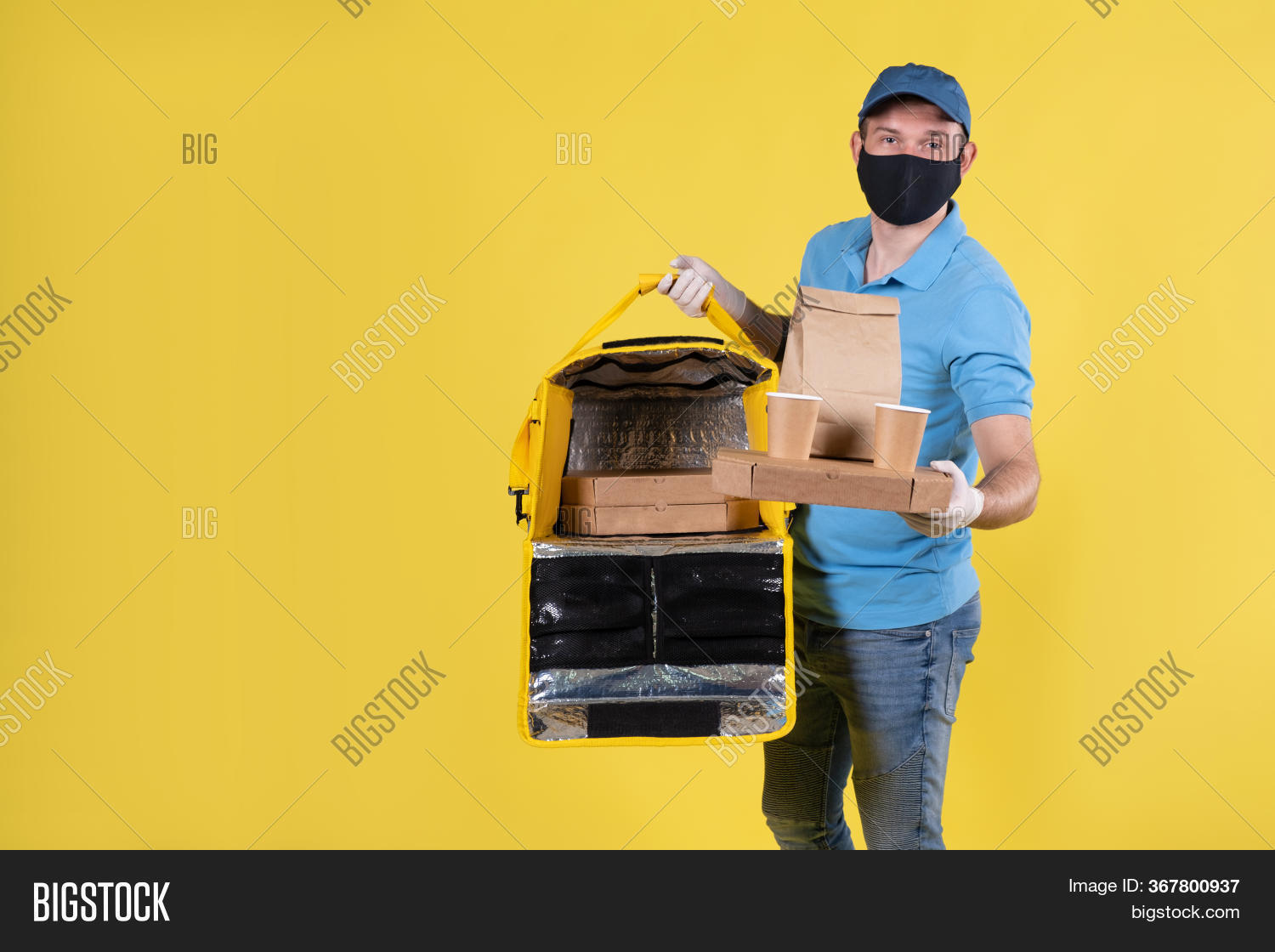 Boy Food Delivery Man Image & Photo (Free Trial) Bigstock