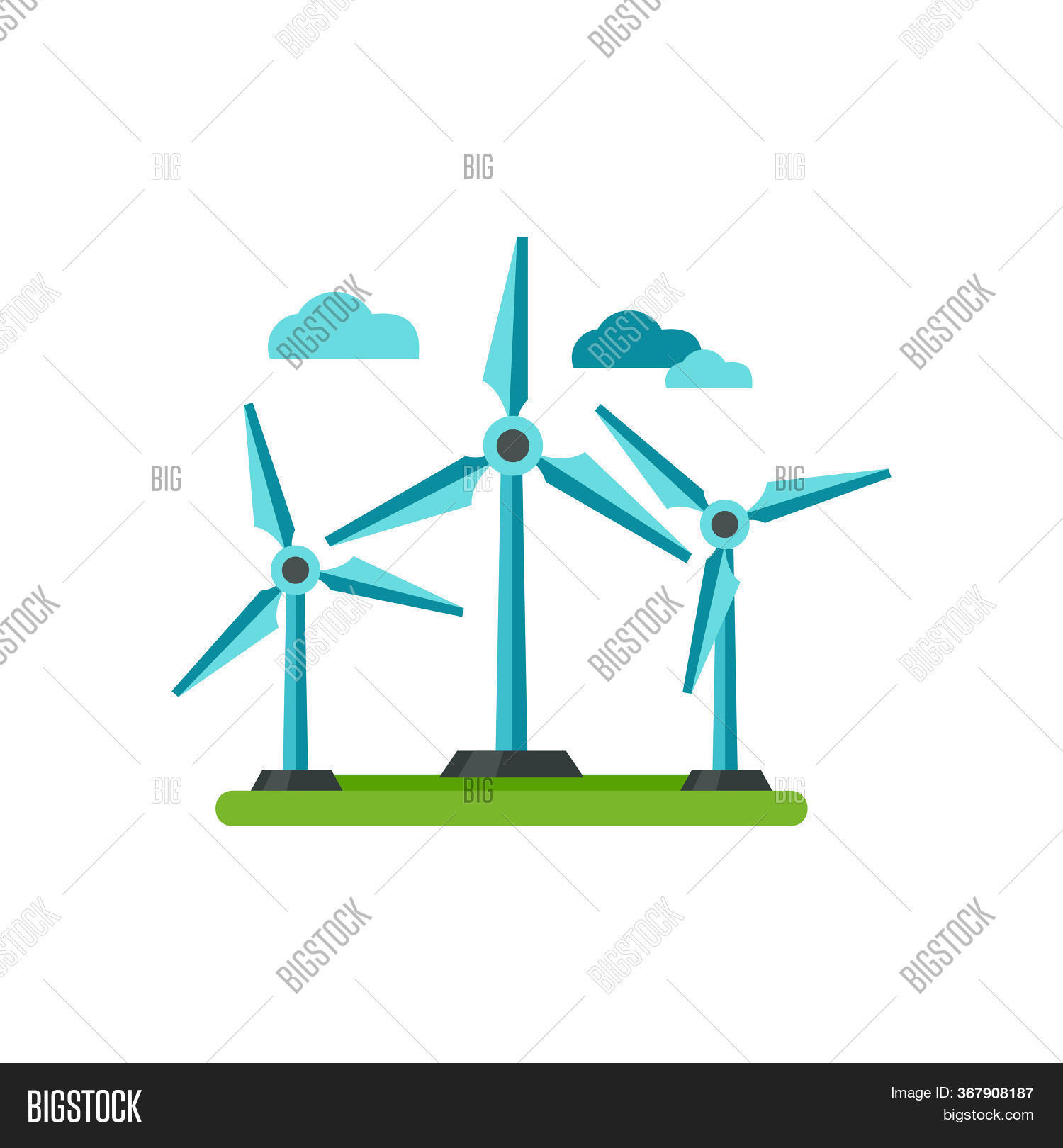 Icon Winds Turbine. Image & Photo (Free Trial) | Bigstock