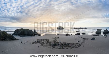 Labyrinth On The Beach