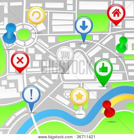 Map with pointers