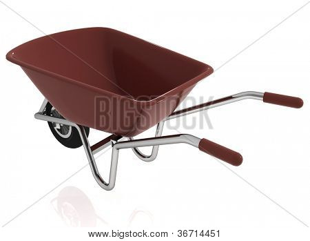 Garten Schubkarre, isolated on white
