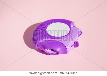 asthma inhaler medicine. medical treatment