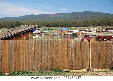 Siberian village of Khuzir on Olkhon Island, Baikal Lake