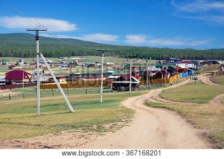 Siberian village of Khuzir on Olkhon Island, Baikal Lake