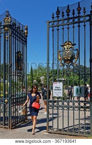 Lyon, France, May 19, 2020 : Park Reopens After Two Months Of Confinement. Travel Ban In France, Pop