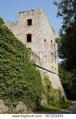 Ancient Forte Sperone On The Heights Of The City Of Genoa