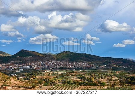 A Beautiful View Of The Town Of Chelva, Valencia, Spain