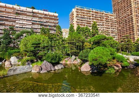 Japanese Garden Or Jardin Japonais Is A Municipal Public Park In Monte Carlo In Monaco
