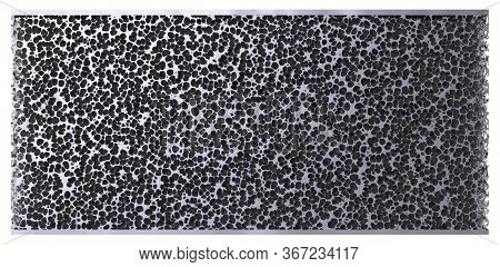 Metal Foam Isolated On White. 3d Rendering