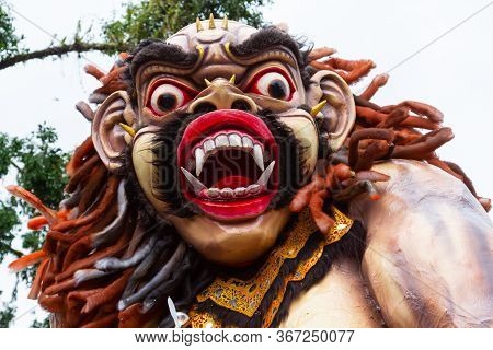 Ubud, Bali - March 04, 2011: Ogoh-ogoh Statues At The Ngrupuk Parade In Bali Island In Indonesia