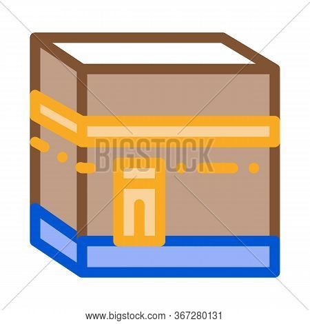 Kaaba Shrine Icon Vector. Kaaba Shrine Sign. Color Symbol Illustration