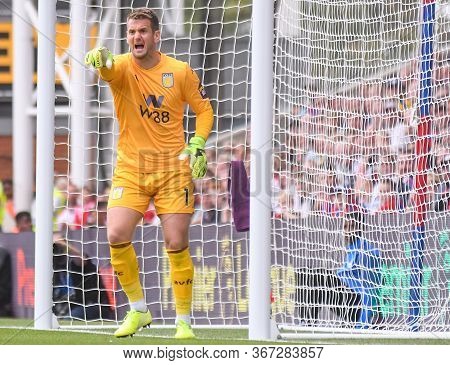 London, England - August 31, 2019: Tom Heaton Of Villa Pictured During The 2019/20 Premier League Ga