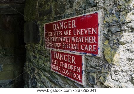Harlech, North Wales, Uk: Jun 3, 2017: Harlech Castle Was Built By King Edward I During His Invasion
