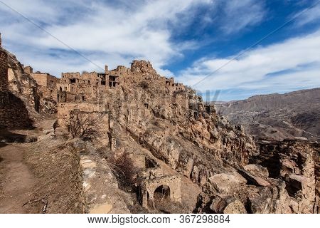 Old Abandoned City Of Gamsutl Republic Of Dagestan, Russia