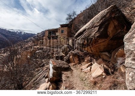 Old Abandoned City Of Gamsutl Republic Of Dagestan, Russia